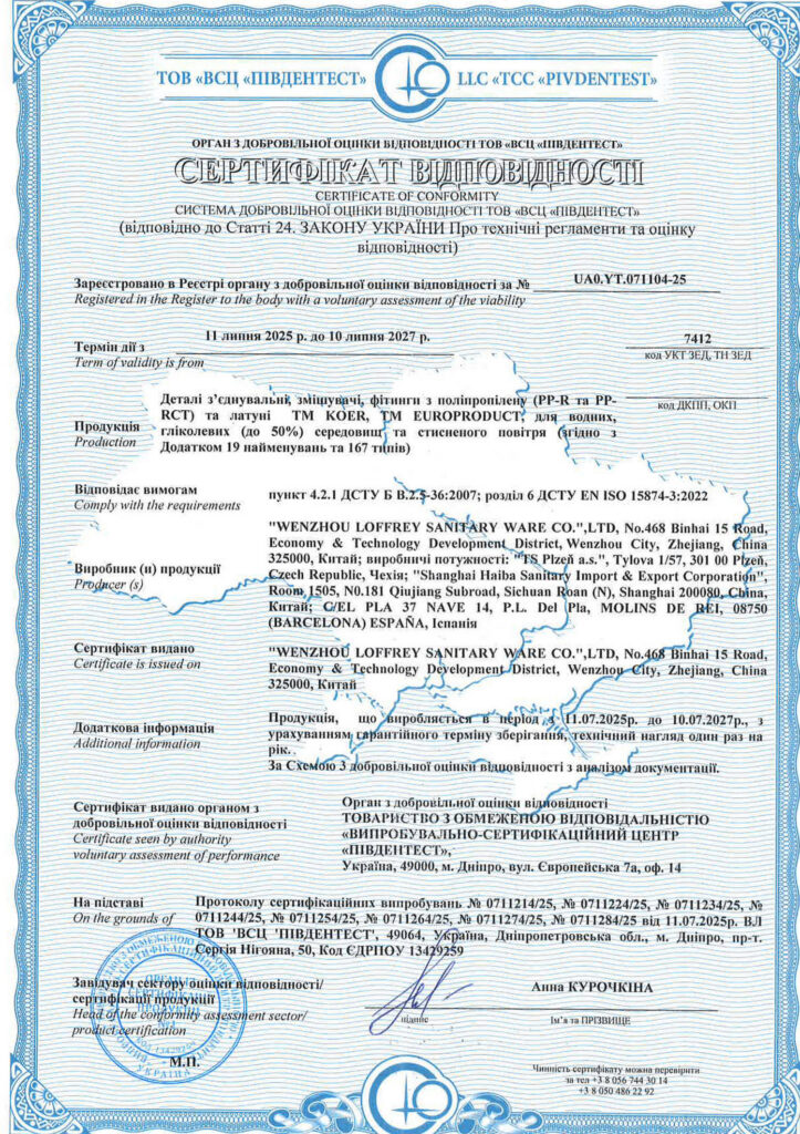 Сертифікати